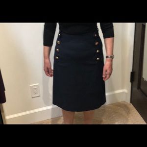 Karen Millen navy knee length skirt